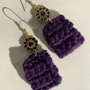 "Purple Pillow" Earrings - Image 1