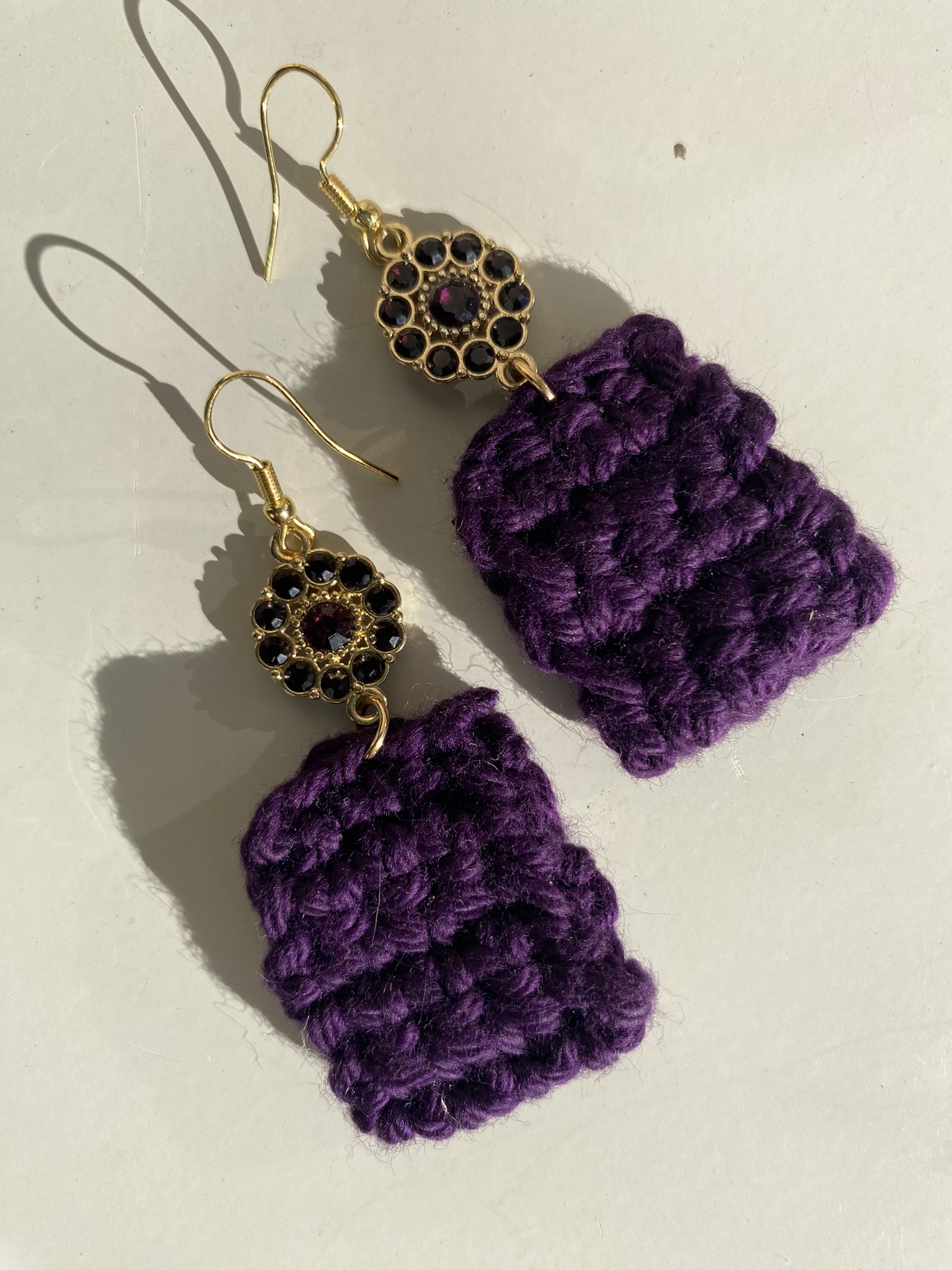 "Purple Pillow" Earrings