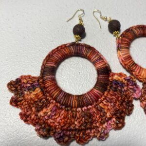"Pink Earth" Earrings - Image 2