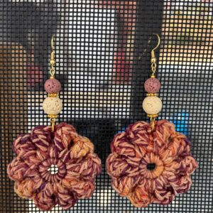 "Concrete Rose" Earrings