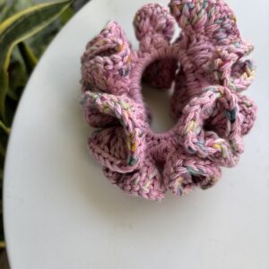 "Soft Pink Multicolored" Scrunchie